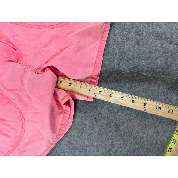 VINTAGE 90s Ocean Pacific OP Shorts Mens Medium Pink Elastic Waist Swim Trunks - Picture 3 of 6